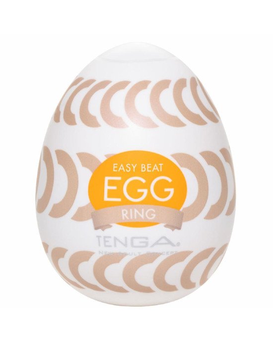 Мастурбатор-яйце Tenga Egg Ring з асиметричним рельєфом Мастурбатор-яйце Tenga Egg Ring з асиметричним рельєфом