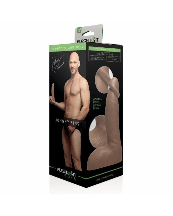 Фалоімітатор Fleshlight Guys: Johnny Sins Dildo, за зліпком пеніса, лисий з Браззерс Фалоімітатор Fleshlight Guys: Johnny Sins Dildo, за зліпком пеніса, лисий з Браззерс