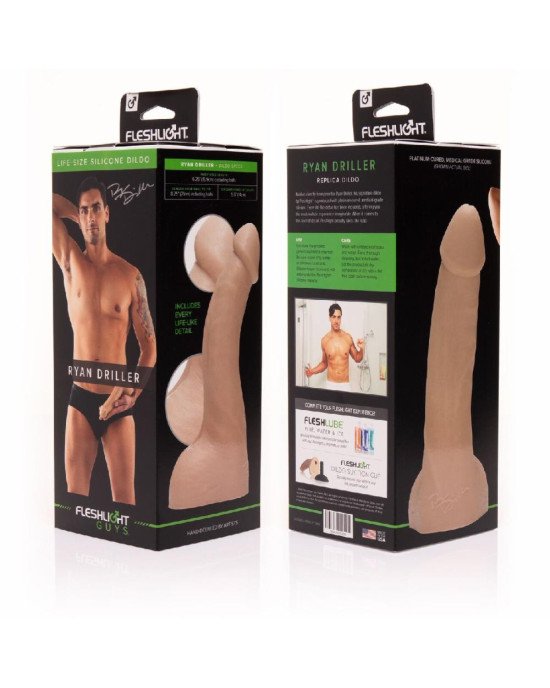Фалоімітатор Fleshlight Guys: Ryan Driller Dildo, за зліпком пеніса Фалоімітатор Fleshlight Guys: Ryan Driller Dildo, за зліпком пеніса