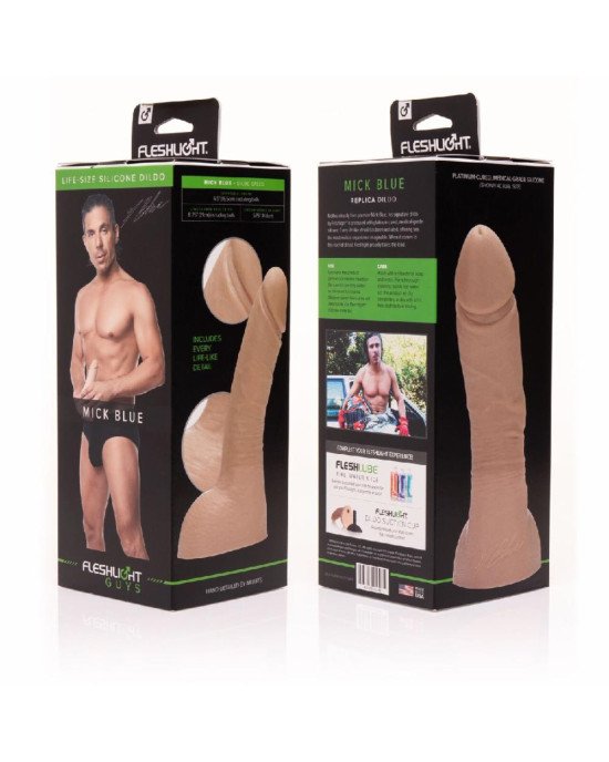 Фалоімітатор Fleshlight Guys: Mick Blue Dildo, за зліпком пеніса Фалоімітатор Fleshlight Guys: Mick Blue Dildo, за зліпком пеніса