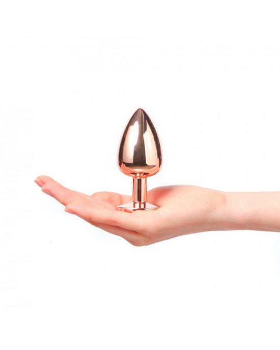Металева анальна пробка із прикрасою у вигляді кристалу Dorcel - Diamond Plug Rose Gold L Металева анальна пробка із прикрасою у вигляді кристалу Dorcel - Diamond Plug Rose Gold L