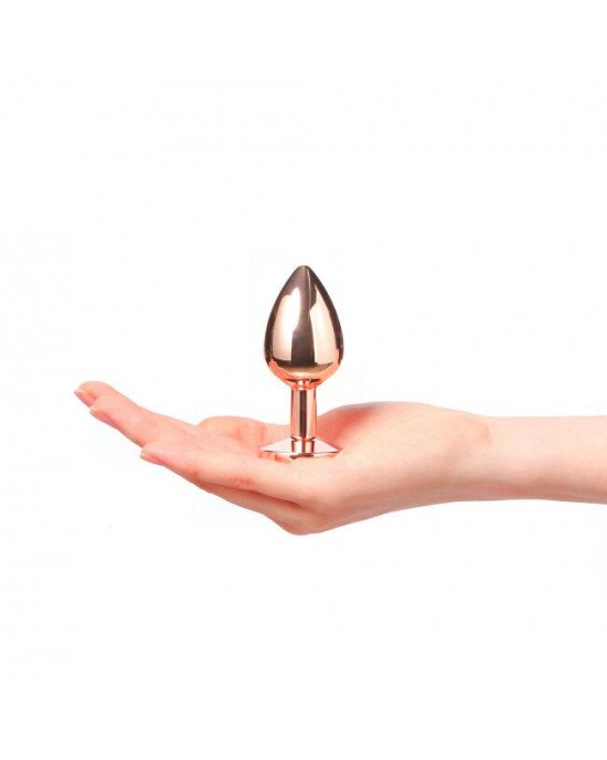 Металева анальна пробка із прикрасою у вигляді кристалу Dorcel - Diamond Plug Rose Gold M Металева анальна пробка із прикрасою у вигляді кристалу Dorcel - Diamond Plug Rose Gold M