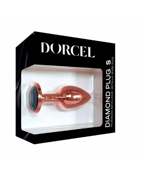 Металева анальна пробка із прикрасою у вигляді кристалу Dorcel - Diamond Plug Rose Gold S Металева анальна пробка із прикрасою у вигляді кристалу Dorcel - Diamond Plug Rose Gold S