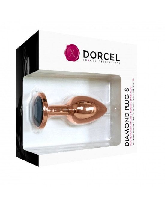 Металева анальна пробка із прикрасою у вигляді кристалу Dorcel - Diamond Plug Rose Gold S Металева анальна пробка із прикрасою у вигляді кристалу Dorcel - Diamond Plug Rose Gold S