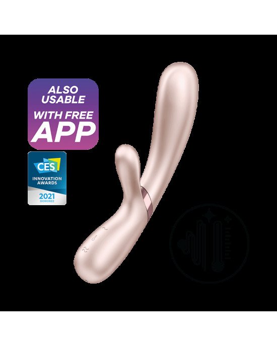 Смарт вібратор-кролик із підігрівом Satisfyer Hot Lover Nude Смарт вібратор-кролик із підігрівом Satisfyer Hot Lover Nude