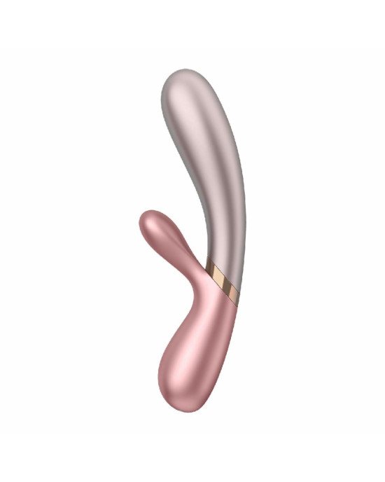 Смарт вібратор-кролик із підігрівом Satisfyer Hot Lover Pink