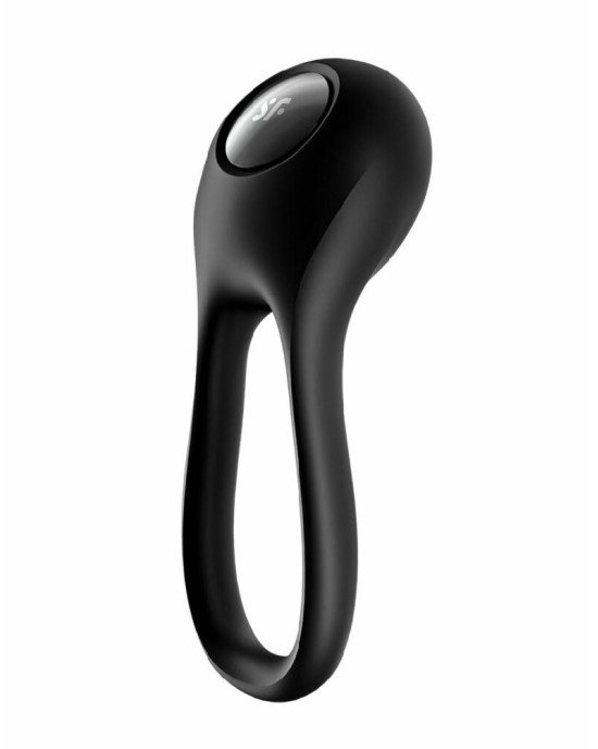 Ерекційне кільце з вібрацією Satisfyer Majestic Duo для члена та мошонки Ерекційне кільце з вібрацією Satisfyer Majestic Duo для члена та мошонки