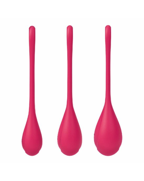 Набір йоні намистин Satisfyer Yoni Power 1 Red, діаметр 2-2,5-3см, вага 22-46-74гр Набір йоні намистин Satisfyer Yoni Power 1 Red, діаметр 2-2,5-3см, вага 22-46-74гр