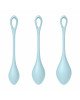 Набір йоні намистин Satisfyer Yoni Power 2 Light Blue, диаметр 2-2,5-3см, вес 22-44-73гр Набір йоні намистин Satisfyer Yoni Power 2 Light Blue, диаметр 2-2,5-3см, вес 22-44-73гр