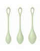 Набір йоні намистин Satisfyer Yoni Power 2 Light Green, диаметр 2-2,5-3см, вес 22-44-73гр Набір йоні намистин Satisfyer Yoni Power 2 Light Green, диаметр 2-2,5-3см, вес 22-44-73гр