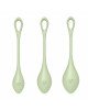 Набір йоні намистин Satisfyer Yoni Power 2 Light Green, диаметр 2-2,5-3см, вес 22-44-73гр Набір йоні намистин Satisfyer Yoni Power 2 Light Green, диаметр 2-2,5-3см, вес 22-44-73гр