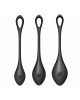Набір йоні намистин Satisfyer Yoni Power 2 Black, діаметр 2-2,5-3см, маса 22-44-73 г Набір йоні намистин Satisfyer Yoni Power 2 Black, діаметр 2-2,5-3см, маса 22-44-73 г