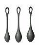 Набір йоні намистин Satisfyer Yoni Power 2 Black, діаметр 2-2,5-3см, маса 22-44-73 г Набір йоні намистин Satisfyer Yoni Power 2 Black, діаметр 2-2,5-3см, маса 22-44-73 г
