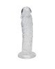 Прозорий фалоімітатор Alive Jelly Dildo Empire, ТПЕ, присоска, діаметр 4.3см, довжина 19.3см