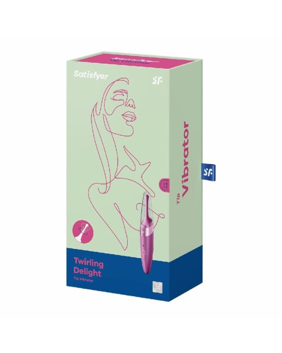 Вібратор для клітора Satisfyer Twirling Delight Berry Вібратор для клітора Satisfyer Twirling Delight Berry