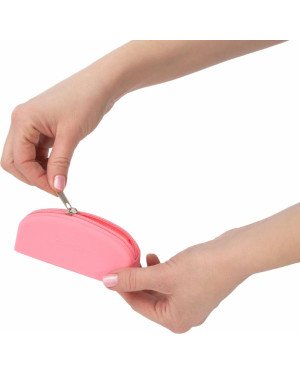 Сумка для зберігання секс-іграшок PowerBullet - Silicone Storage Zippered Bag Pink Сумка для зберігання секс-іграшок PowerBullet - Silicone Storage Zippered Bag Pink