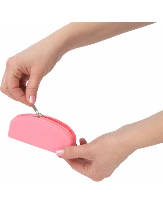 Сумка для зберігання секс-іграшок PowerBullet - Silicone Storage Zippered Bag Pink