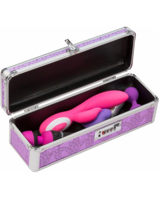 Кейс для зберігання секс-іграшок BMS Factory - The Toy Chest Lokable Vibrator Case Purple з кодовим Кейс для зберігання секс-іграшок BMS Factory - The Toy Chest Lokable Vibrator Case Purple з кодовим