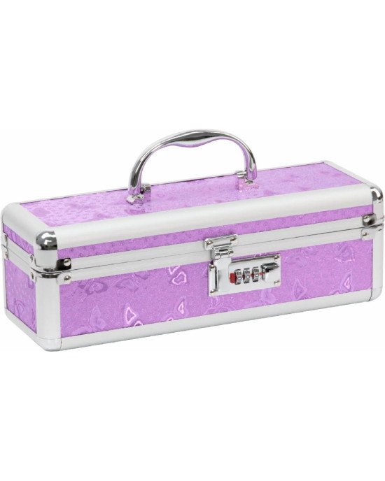 Кейс для зберігання секс-іграшок BMS Factory - The Toy Chest Lokable Vibrator Case Purple з кодовим Кейс для зберігання секс-іграшок BMS Factory - The Toy Chest Lokable Vibrator Case Purple з кодовим