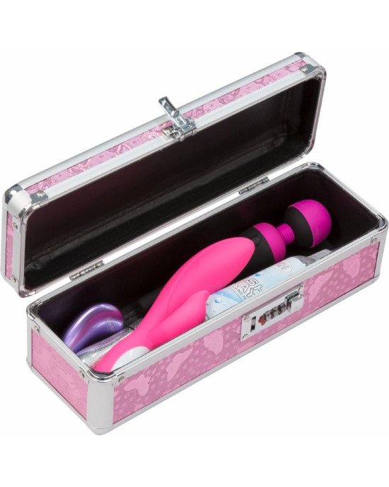 Кейс для зберігання секс-іграшок BMS Factory - The Toy Chest Lokable Vibrator Case Pink з кодовим за Кейс для зберігання секс-іграшок BMS Factory - The Toy Chest Lokable Vibrator Case Pink з кодовим за
