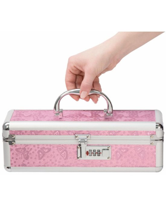 Кейс для зберігання секс-іграшок BMS Factory - The Toy Chest Lokable Vibrator Case Pink з кодовим за Кейс для зберігання секс-іграшок BMS Factory - The Toy Chest Lokable Vibrator Case Pink з кодовим за