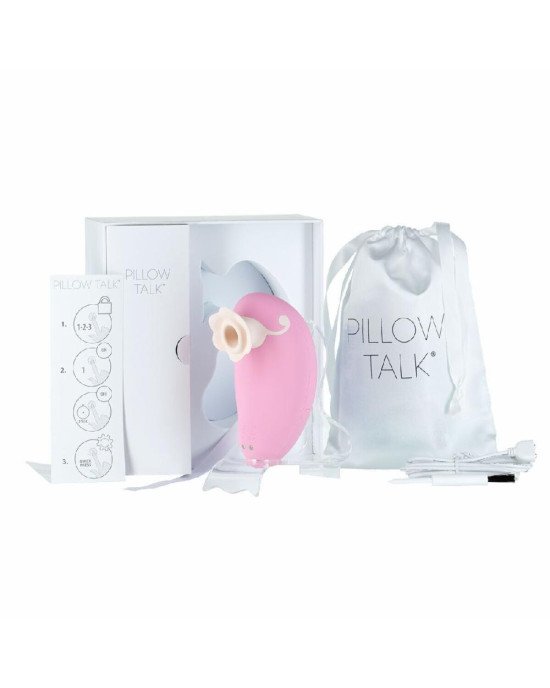 Розкішний вакуумний кліторальний стимулятор Pillow Talk - Dreamy Pink із кристалом Swarovski Розкішний вакуумний кліторальний стимулятор Pillow Talk - Dreamy Pink із кристалом Swarovski