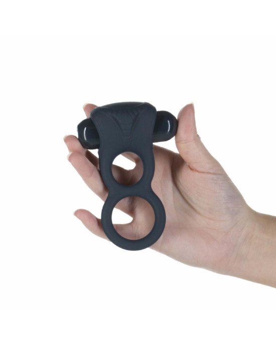 Подвійне ерекційне кільце з вібрацією Lux Active-Triad - Vibrating Dual Cock Ring, пульт ДК Подвійне ерекційне кільце з вібрацією Lux Active-Triad - Vibrating Dual Cock Ring, пульт ДК
