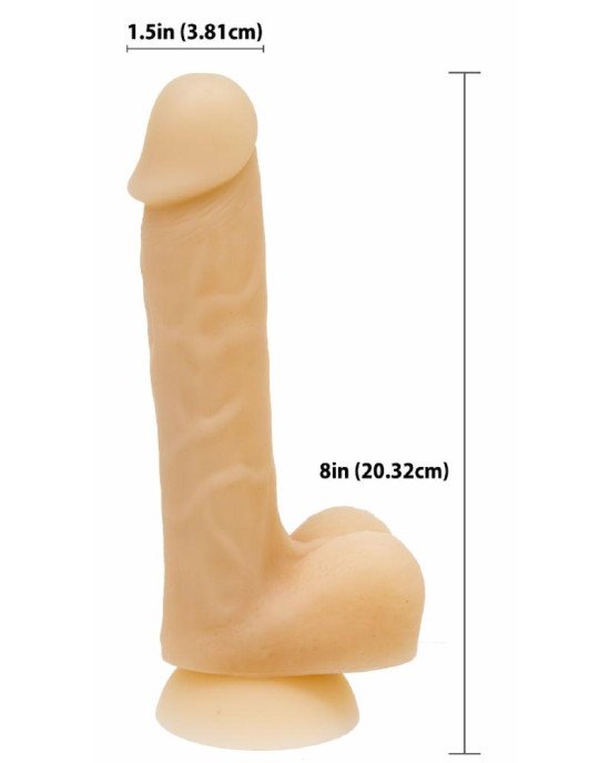 Фалоімітатор із пам’яттю форми, на присосці ADDICTION — DAVID 8″ Silicone Dong, віброкуля в подаруно Фалоімітатор із пам’яттю форми, на присосці ADDICTION — DAVID 8″ Silicone Dong, віброкуля в подаруно