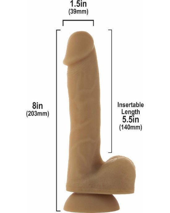 Гнучкий фалоімітатор на присосці ADDICTION — ANDREW 8″ Silicone Dong — Caramel, віброкуля в подаруно Гнучкий фалоімітатор на присосці ADDICTION — ANDREW 8″ Silicone Dong — Caramel, віброкуля в подаруно