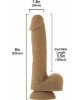 Гнучкий фалоімітатор на присосці ADDICTION — ANDREW 8″ Silicone Dong — Caramel, віброкуля в подаруно Гнучкий фалоімітатор на присосці ADDICTION — ANDREW 8″ Silicone Dong — Caramel, віброкуля в подаруно
