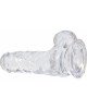Прозорий фалоімітатор на присосці ADDICTION — Clear Dildo with Balls 6″, віброкуля в подарунок Прозорий фалоімітатор на присосці ADDICTION — Clear Dildo with Balls 6″, віброкуля в подарунок