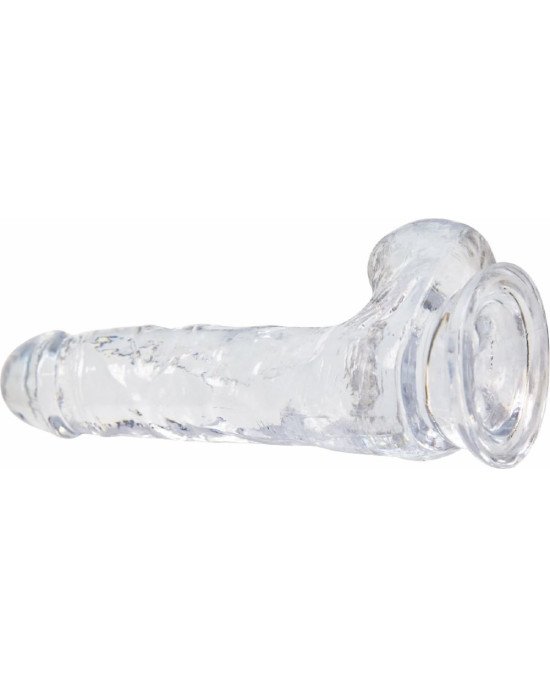 Прозорий фалоімітатор на присосці ADDICTION — Clear Dildo with Balls 7″, віброкуля в подарунок Прозорий фалоімітатор на присосці ADDICTION — Clear Dildo with Balls 7″, віброкуля в подарунок