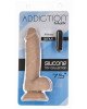Реалістичний фалоімітатор на присосці ADDICTION — Mark 7,5″ Dildo With Balls, Beige