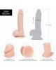 Реалістичний фалоімітатор на присосці ADDICTION — Mark 7,5″ Dildo With Balls, Beige