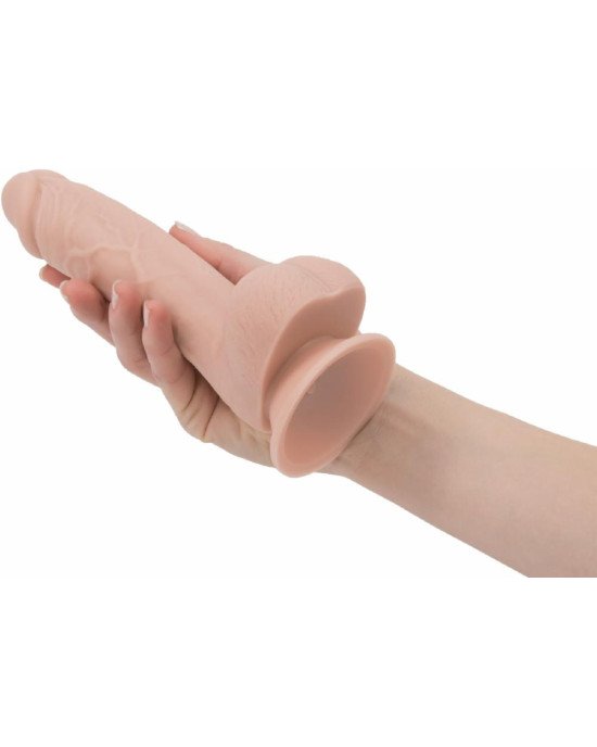 Реалістичний фалоімітатор на присосці ADDICTION — Mark 7,5″ Dildo With Balls, Beige