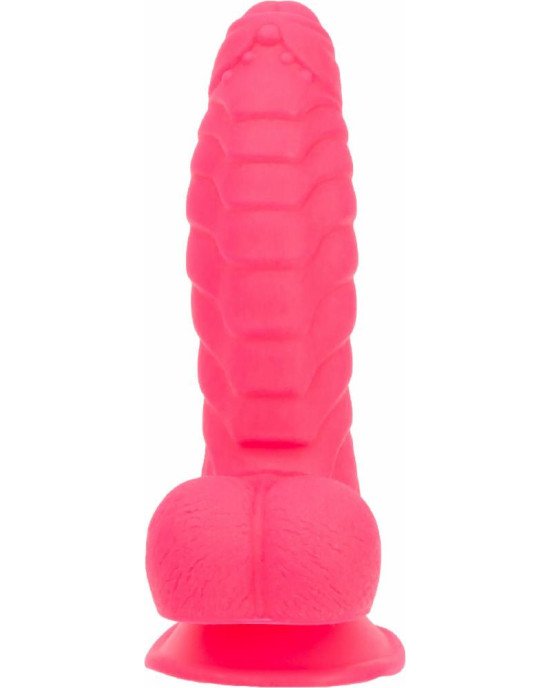 Ребристий фалоімітатор на присосці ADDICTION — Tom 7″ Dildo With Balls — Pink, віброкуля в подарунок Ребристий фалоімітатор на присосці ADDICTION — Tom 7″ Dildo With Balls — Pink, віброкуля в подарунок