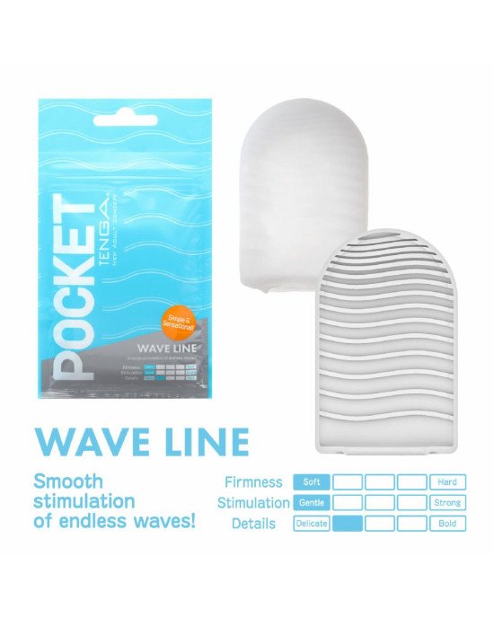 Мастурбатор TENGA Pocket Wave Line Мастурбатор TENGA Pocket Wave Line
