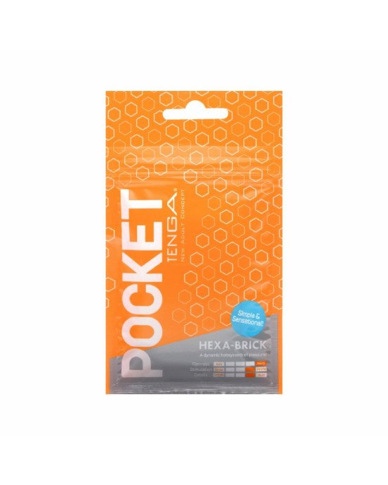 Мастурбатор TENGA Pocket Hexa-Brick Мастурбатор TENGA Pocket Hexa-Brick