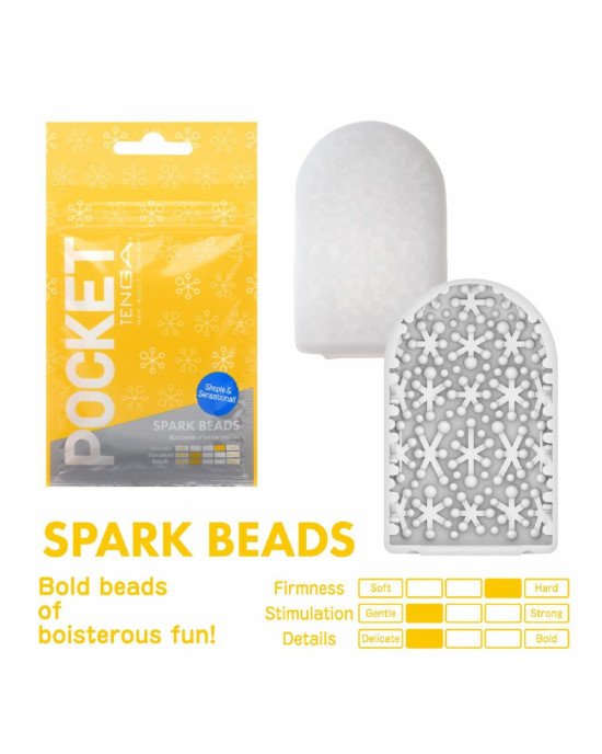 Мастурбатор TENGA Pocket Spark Beads Мастурбатор TENGA Pocket Spark Beads