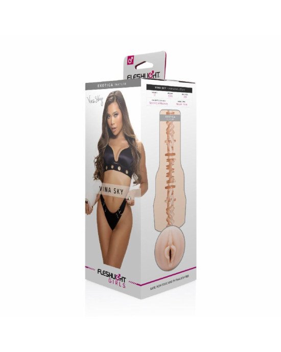Мастурбатор Fleshlight Girls: Vina Sky — Exotica, зі зліпка вагіни, дуже ніжний Мастурбатор Fleshlight Girls: Vina Sky — Exotica, зі зліпка вагіни, дуже ніжний