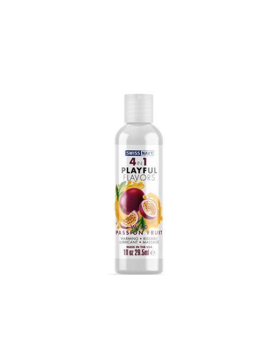 Лубрикант на водній основі Swiss Navy 4 in 1 Wild Passion Fruit 29,5 мл Лубрикант на водній основі Swiss Navy 4 in 1 Wild Passion Fruit 29,5 мл