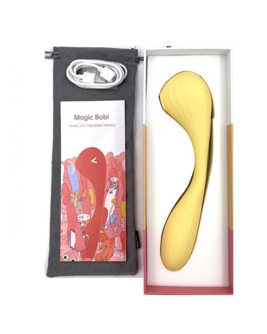 Вакуумний вагінально-кліторальний стимулятор Magic Motion Bobi Yellow, керування зі смартфона Вакуумний вагінально-кліторальний стимулятор Magic Motion Bobi Yellow, керування зі смартфона