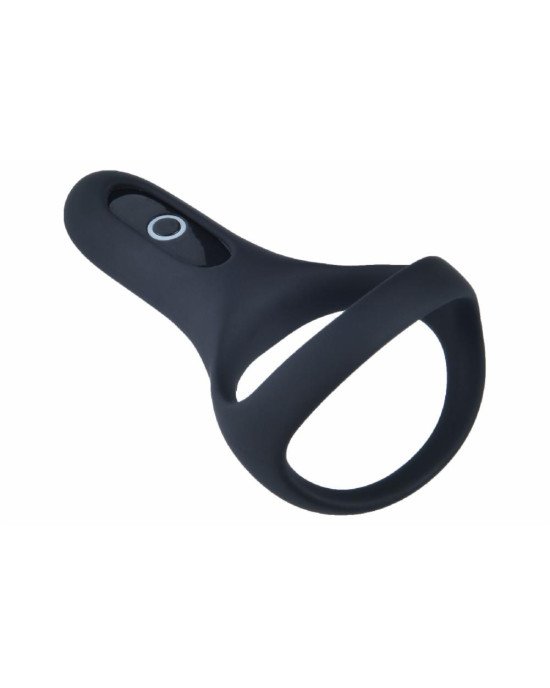Подвійне ерекційне кільце Fun Town Rise Black, керування зі смартфона Подвійне ерекційне кільце Fun Town Rise Black, керування зі смартфона
