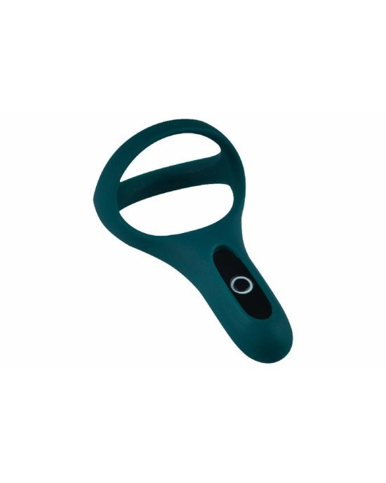 Подвійне ерекційне кільце Fun Town Rise Turquoise, керування зі смартфона Подвійне ерекційне кільце Fun Town Rise Turquoise, керування зі смартфона