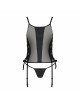 Сітчастий корсет з екошкіри, з люверсами та знімними пажами Malwia Corset black S/M — Passion, стрін Сітчастий корсет з екошкіри, з люверсами та знімними пажами Malwia Corset black S/M — Passion, стрін