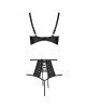 Комплект з екошкіри: бюстгальтер та трусики з перфорацією Tamaris Set black L/XL — Passion Комплект з екошкіри: бюстгальтер та трусики з перфорацією Tamaris Set black L/XL — Passion