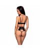Комплект з екошкіри: бюстгальтер та трусики з перфорацією Tamaris Set black S/M — Passion Комплект з екошкіри: бюстгальтер та трусики з перфорацією Tamaris Set black S/M — Passion