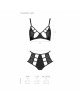 Комплект з екошкіри: бюстгальтер та трусики з перфорацією Tamaris Set black S/M — Passion Комплект з екошкіри: бюстгальтер та трусики з перфорацією Tamaris Set black S/M — Passion
