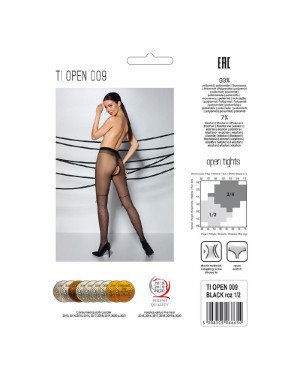 Колготки з відкритим доступом, імітація ботфорт TIOPEN 009 black 3/4 (20 den) — Passion Колготки з відкритим доступом, імітація ботфорт TIOPEN 009 black 3/4 (20 den) — Passion
