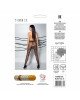 Колготки з відкритим доступом, контрастні шортики TIOPEN 011 beige 5 (20 den) — Passion